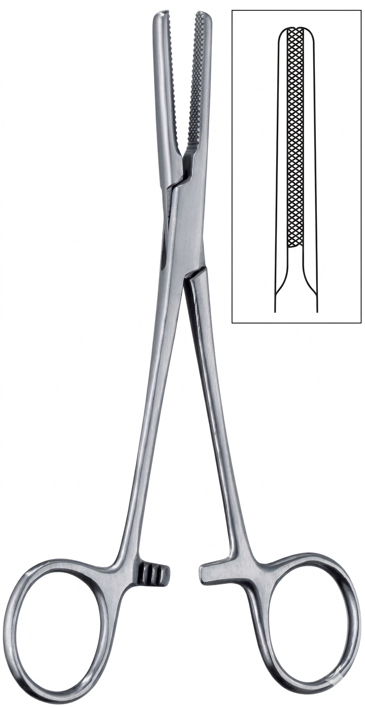 TISCO Lifecare Tubing Clamp – 15 cm (6”) Without Guard Premium Stainless Steel Surgical Instrument
