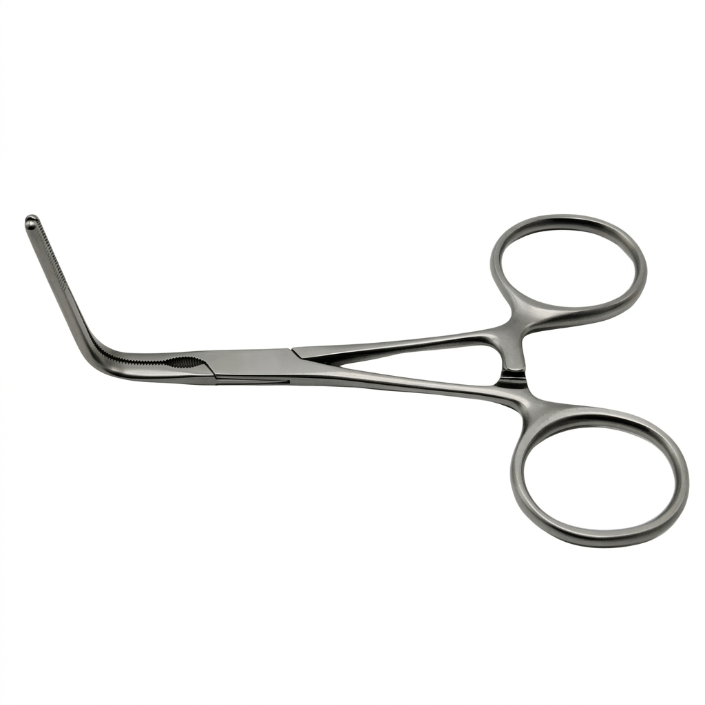TISCO Lifecare Ring Bulldog Clamp – 90 Degree, 10 cm (4”) Premium Stainless Steel Surgical Instrument