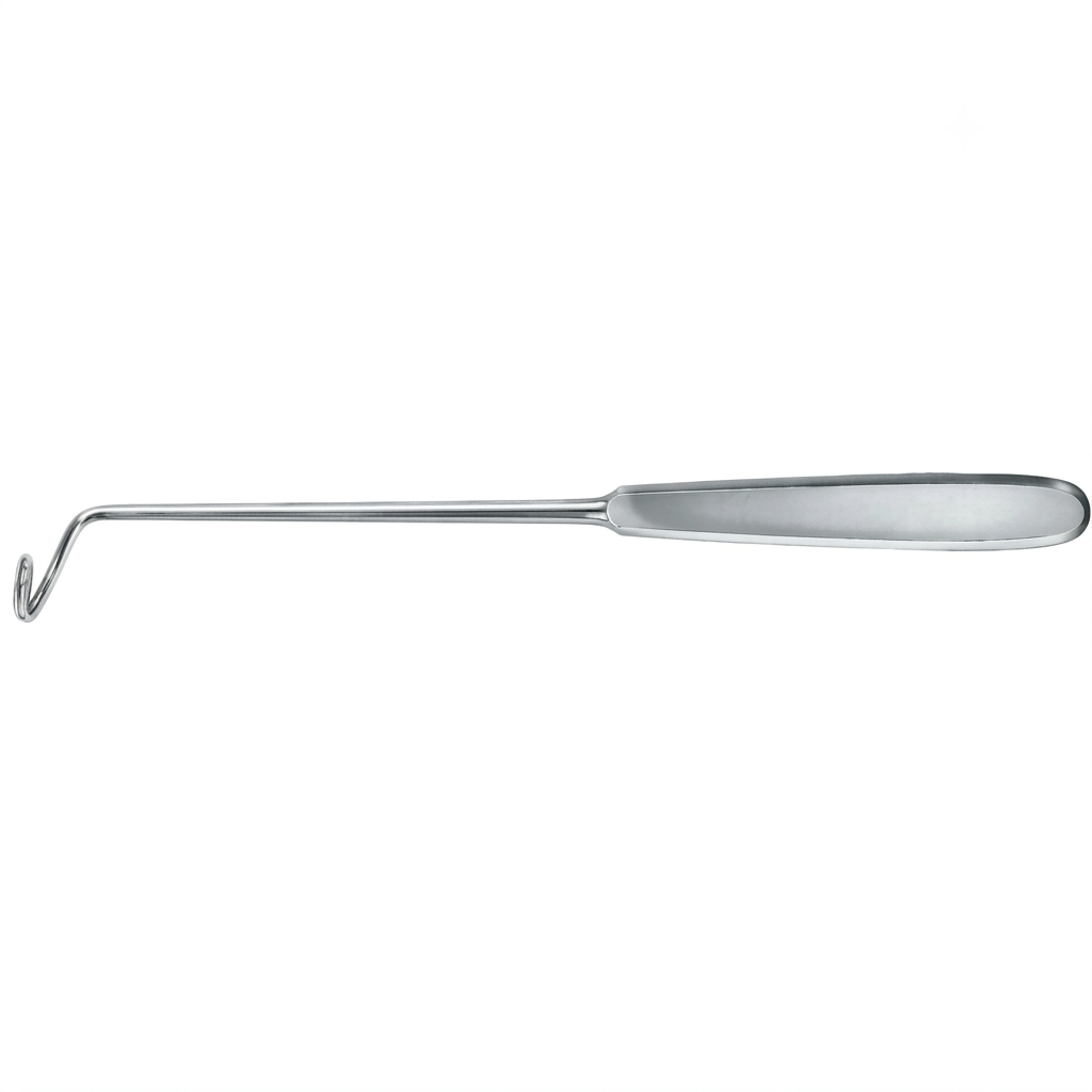 TISCO Lifecare Deschamp Ligature Needle Blunt Right 20 CM / 8 Inch Stainless Steel Surgical Instrument