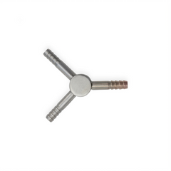 TISCO Lifecare Laparoscopic Y Connector – Reusable Stainless Steel Insufflation & Irrigation Connector