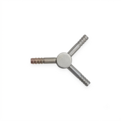 TISCO Lifecare Laparoscopic Y Connector – Reusable Stainless Steel Insufflation & Irrigation Connector