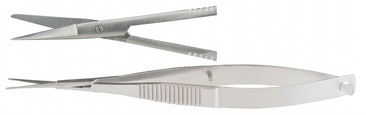 TISCO Lifecare Noyes Iris Scissors Sharp/Blunt Stainless Steel Ophthalmic Surgical Instrument