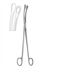 TISCO Lifecare Ovum Forceps Curved Cup 25cm (10 Inch) No. 3 Stainless Steel Surgical Instrument for Gynecological Use