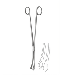 TISCO Lifecare Ovum Forceps Curved Cup 25cm (10 Inch) No. 1 Stainless Steel Surgical Instrument for Gynecological Use