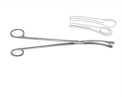TISCO Lifecare Ovum Forceps Curved Cup 25cm (10 Inch) No. 1 Stainless Steel Surgical Instrument for Gynecological Use