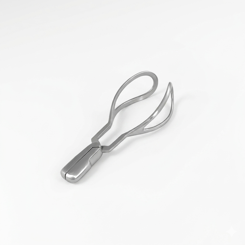 TISCO Lifecare Simpson Obstetric Forceps Straight Stainless Steel Gynecological Surgical Instrument