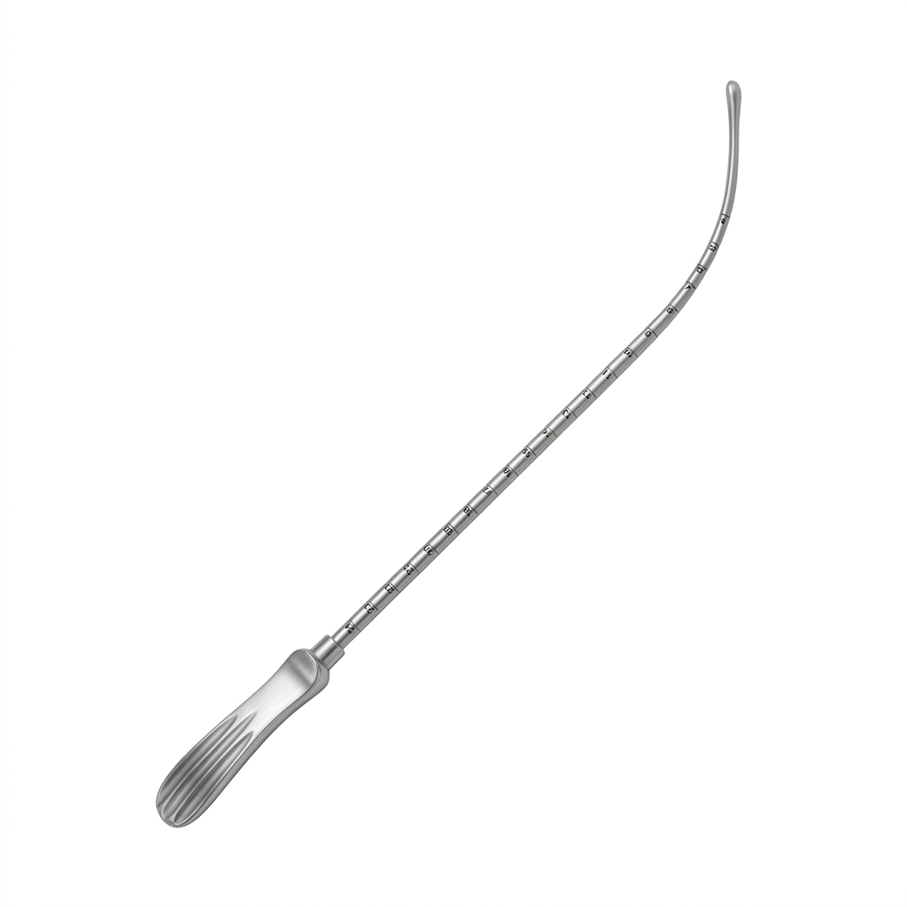TISCO Lifecare Uterine Sound Stainless Steel Gynecological Surgical Instrument