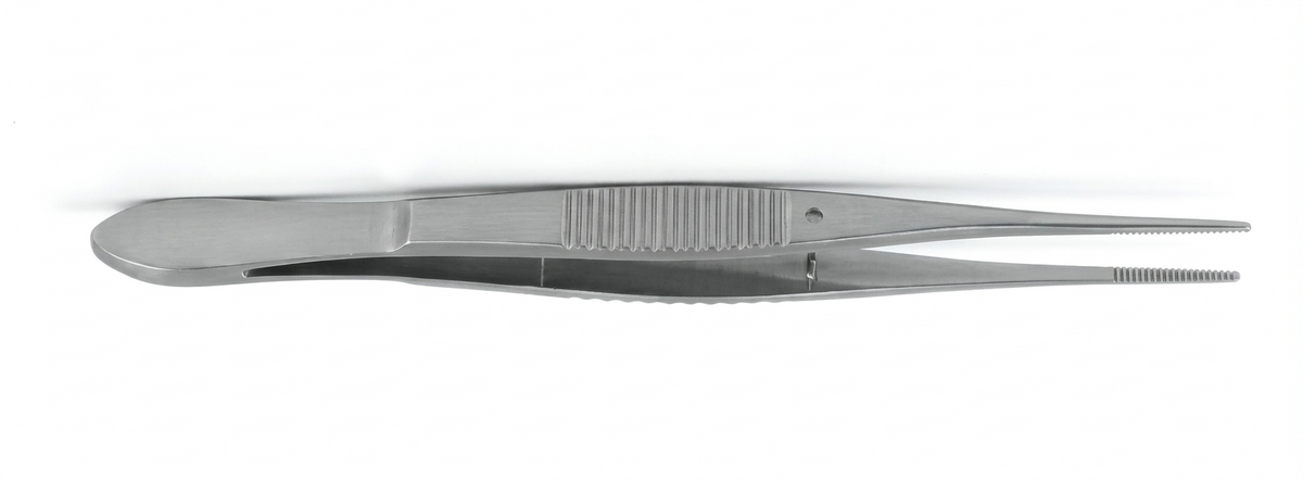TISCO Lifecare Eye Dressing Forcep Serrated Full Curved – Precision Ophthalmic Handling Instrument