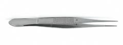 TISCO Lifecare Eye Dressing Forcep Serrated Full Curved – Precision Ophthalmic Handling Instrument