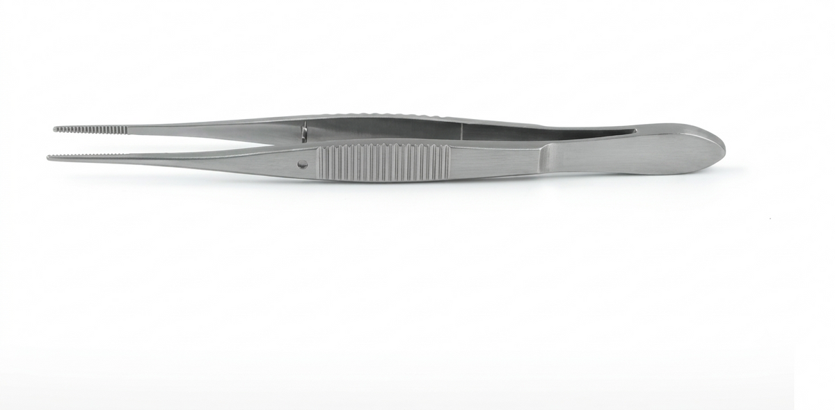 TISCO Lifecare Eye Dressing Forcep Serrated Straight – Precision Ophthalmic Handling Instrument