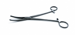TISCO Lifecare Modified Hysterectomy Clamp 23cm (9 Inch) Straight with Longitudinal & Horizontal Serrations Stainless Steel Surgical Instrument