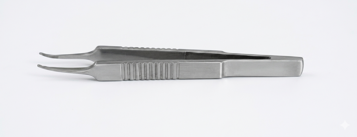 TISCO Lifecare Micro Tying Forceps Straight Small – Ultra-Precision Instrument for Fine Microsurgical Suturing