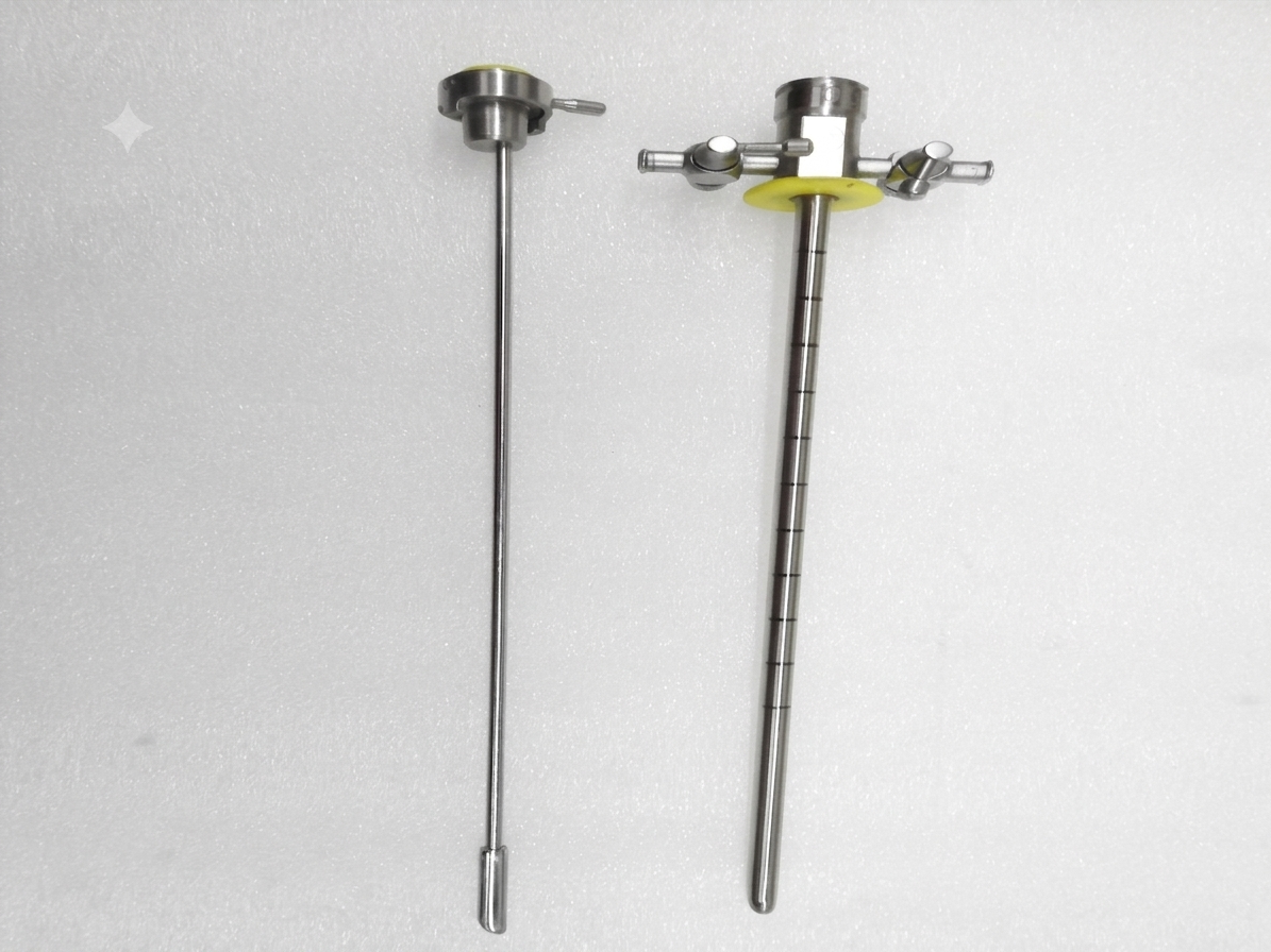 TISCO Lifecare Stainless Steel Cystoscopy Sheath (15.5Fr, 17Fr, 19Fr, 21Fr, 24Fr & 25Fr) – Reusable Cystoscope Sheath