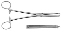 TISCO Lifecare Gwillian Hysterectomy Clamp Longitudinal Serrations 20cm (8") – Curved Surgical Instrument