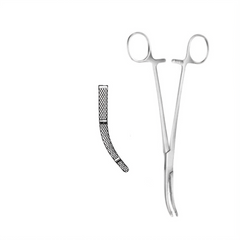 TISCO Lifecare Curved Hysterectomy Clamps 20 cm / 8 Inch Stainless Steel Surgical Instrument