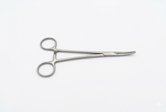 TISCO Lifecare Heaney Hysterectomy Clamps Curved Single Tooth 20 cm / 8 Inch Straight Stainless Steel Surgical Instrument