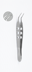 TISCO Lifecare Kelman McPherson Forceps 5mm Angled 1x2 – Precision Ophthalmic Surgical Instrument