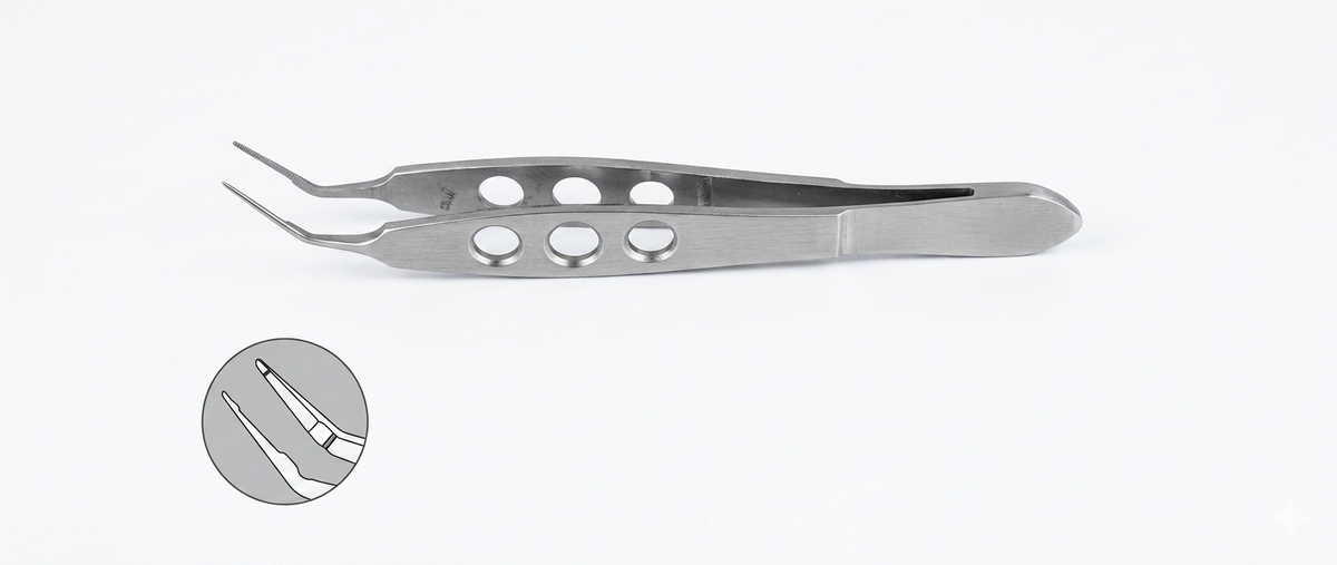 TISCO Lifecare Kelman McPherson Forceps 8mm Straight Tying – Precision Ophthalmic Surgical Instrument