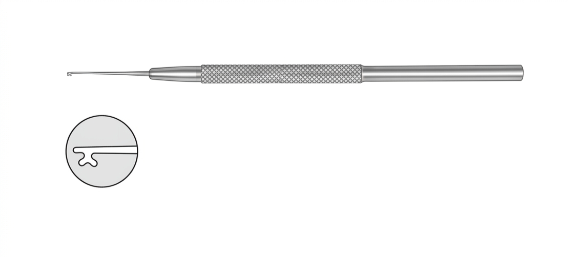 TISCO Lifecare Kuglen Iris Hook & Lens Manipulator Colover St. Stainless Steel Ophthalmic Surgical Instrument