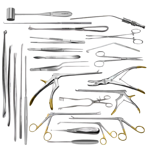 TISCO Lifecare Laminectomy Surgery Instrument Set (30 Pcs) | Premium & Medium Quality