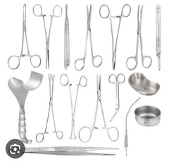 TISCO Lifecare LSCS (C-Section) Surgery Instrument Set (80 Pcs) | Premium & Medium Quality