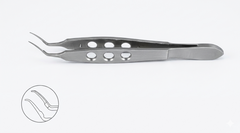 TISCO Lifecare Masket Capsulorhexis Forceps Curved – Precision Ophthalmic Surgical Instrument