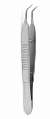 TISCO Lifecare McPherson Forceps Delicate 11mm Angled – Precision Microsurgical Instrument