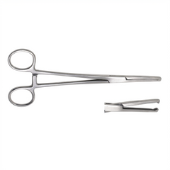 TISCO Lifecare Maingot Hysterectomy Clamp 20cm (8 Inch) Straight Stainless Steel Surgical Instrument
