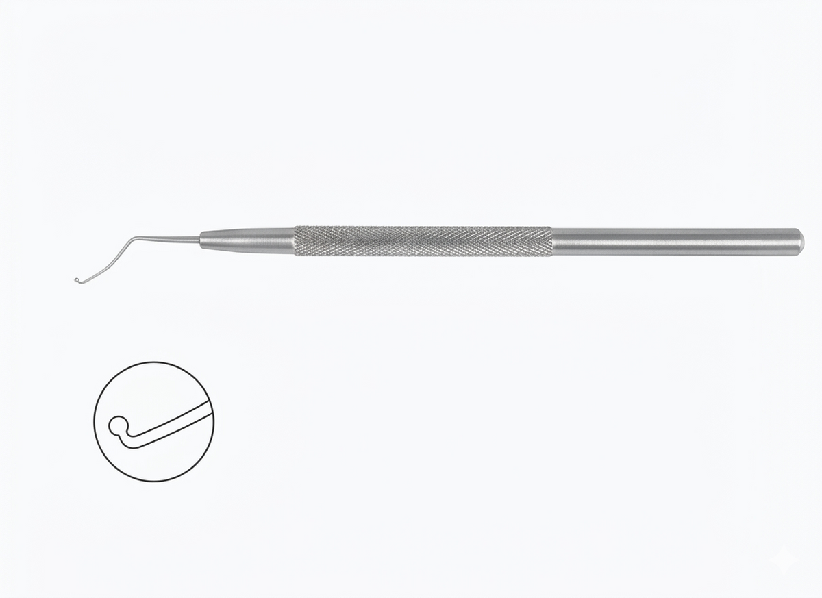 TISCO Lifecare Mann-Hunkeler Capsule Retractor 0.3mm Stainless Steel Ophthalmic Surgical Instrument