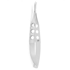 TISCO Lifecare McPherson Needle Holder Curved Without Lock – Precision Ophthalmic Microsurgical Instrument