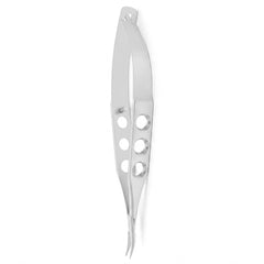 TISCO Lifecare McPherson Needle Holder Curved Without Lock – Precision Ophthalmic Microsurgical Instrument