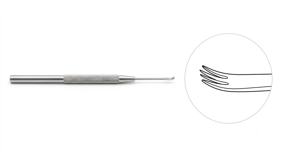 TISCO Lifecare Membrane Peelar Scratcher Stainless Steel Ophthalmic Surgical Instrument