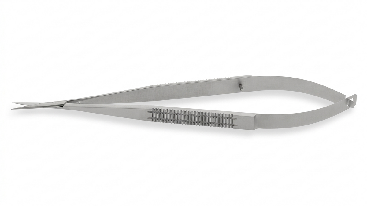 TISCO Lifecare Micro Scissor Spring Action Straight 7" (Flat Pattern) – Premium Stainless Steel Surgical Precision Instrument