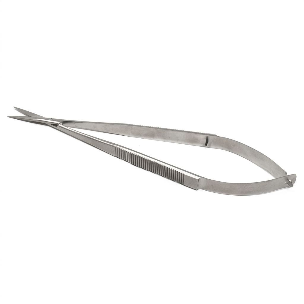 TISCO Lifecare Micro Scissor Spring Action Straight 8" (Flat Pattern) – Surgical Grade Stainless Steel Precision Instrument