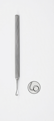TISCO Lifecare Nightangle Capsule Polishing Curette left Stainless Steel Ophthalmic Surgical Instrument