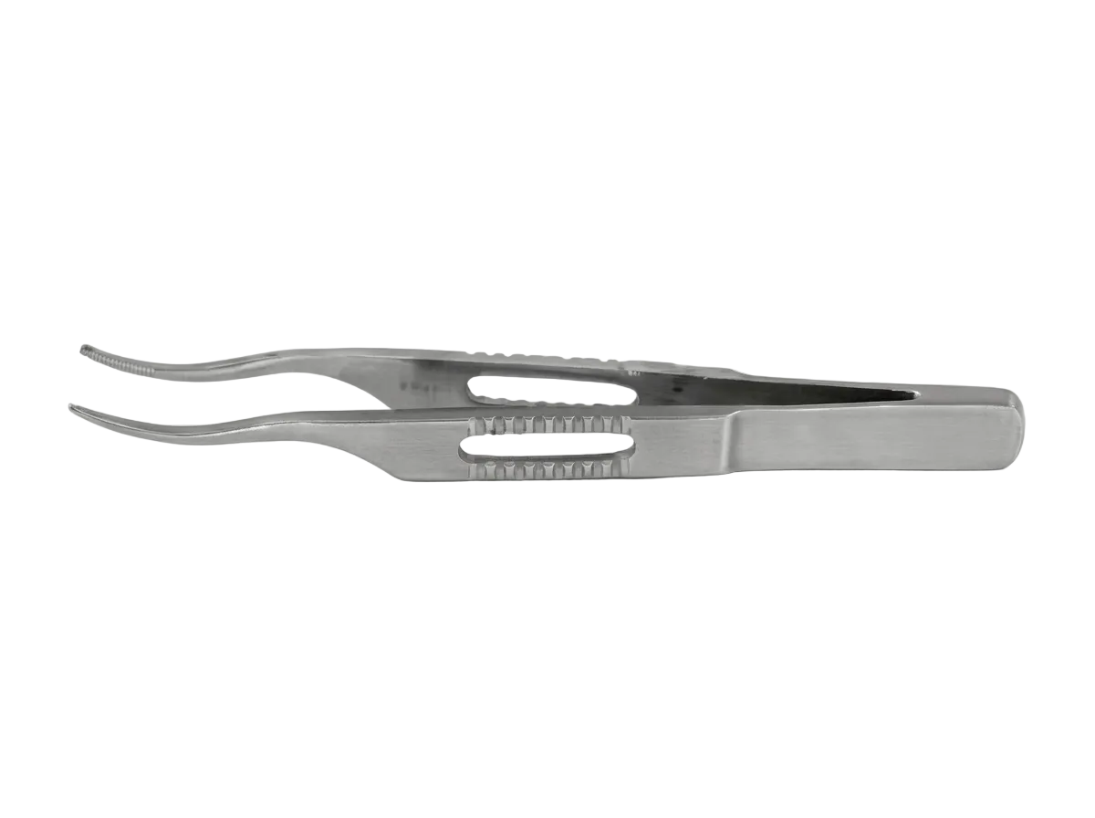 TISCO Lifecare Pierse Type Micro Forceps Curved No. 23 – High-Precision Curved Instrument for Microsurgical Excellence