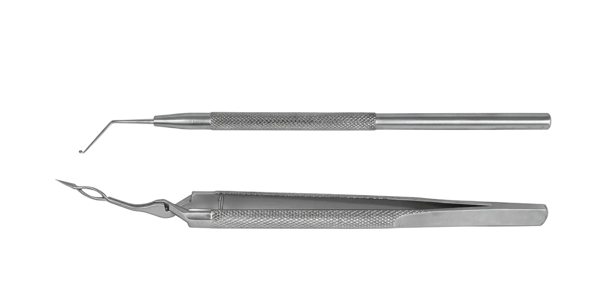 TISCO Lifecare Pre-Chopper with Substainer Angled Stainless Steel Ophthalmic Surgical Instrument