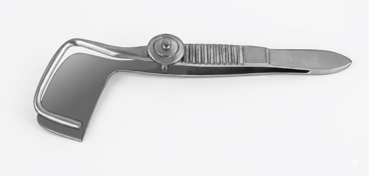 TISCO Lifecare Snellen Entropium Forceps Left Big – Precision Ophthalmic Instrument for Secure Eyelid Stabilization