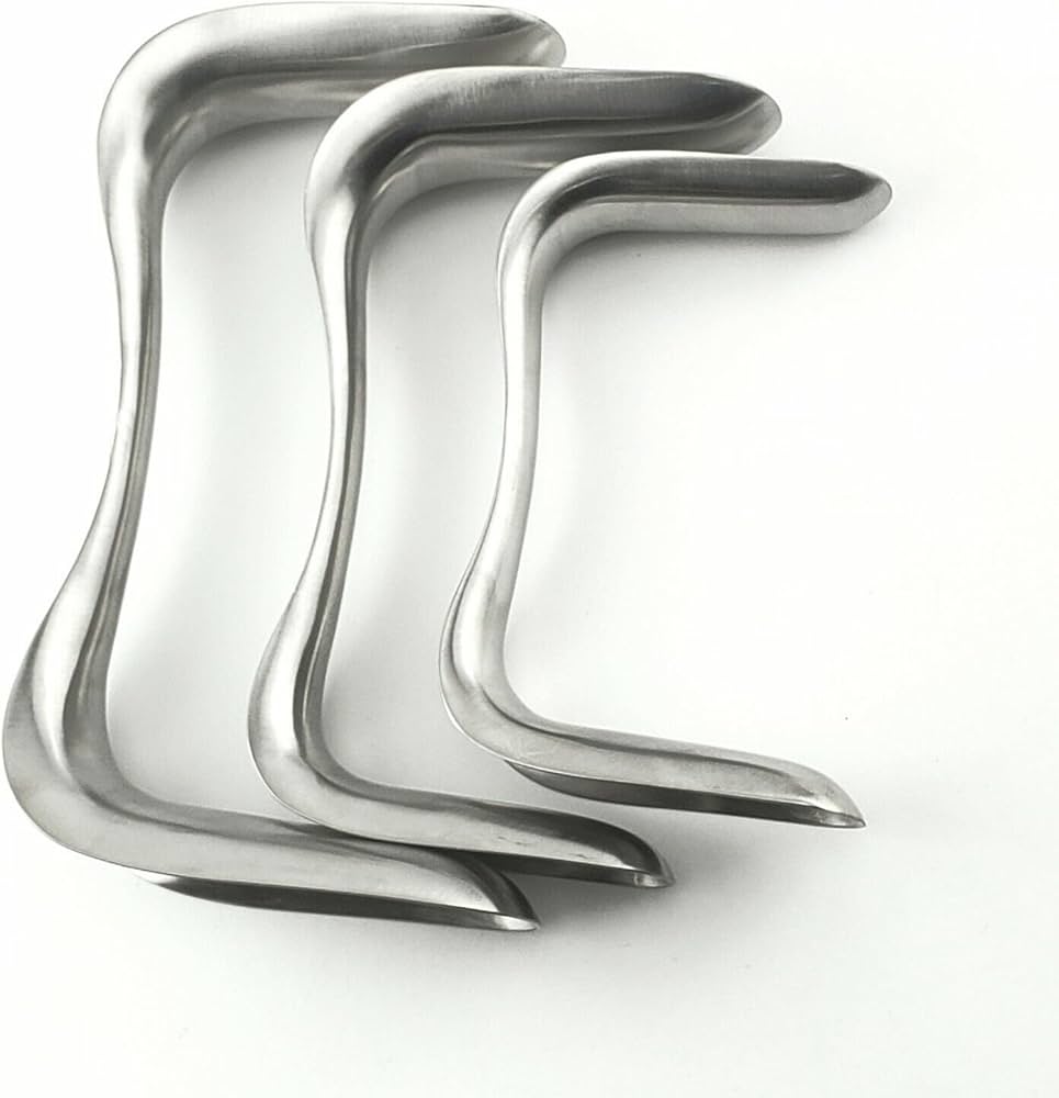 TISCO Lifecare Sims Vaginal Speculum Set of 3 | Premium Stainless Steel Gynecology Examination Instrument Set
