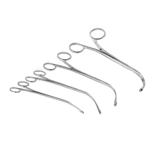 TISCO Lifecare Stone Holding Forceps Set of 4 Stainless Steel Surgical Instruments