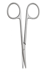 TISCO Lifecare Strabismus Scissors Curved Big Stainless Steel Ophthalmic Surgical Instrument