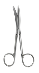 TISCO Lifecare Strabismus Scissors Curved Small Stainless Steel Ophthalmic Surgical Instrument