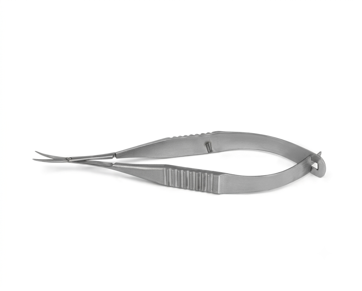 TISCO Lifecare Vannas Scissors Cud. 7MM Stainless Steel Ophthalmic Surgical Instrument