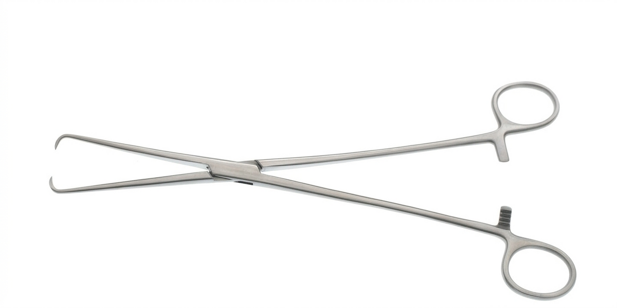 TISCO Lifecare Tennaculum Forceps – Straight Tip 25cm / 10”, Premium Stainless Steel Surgical Instrument