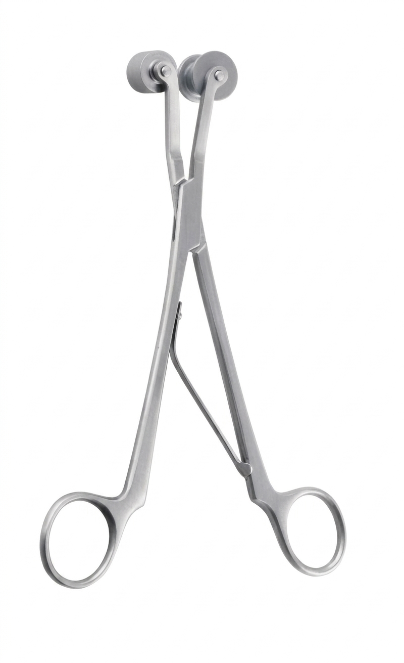 TISCO Lifecare Tube Milking Forceps With Ring Handle Premium Stainless Steel Surgical Instrument