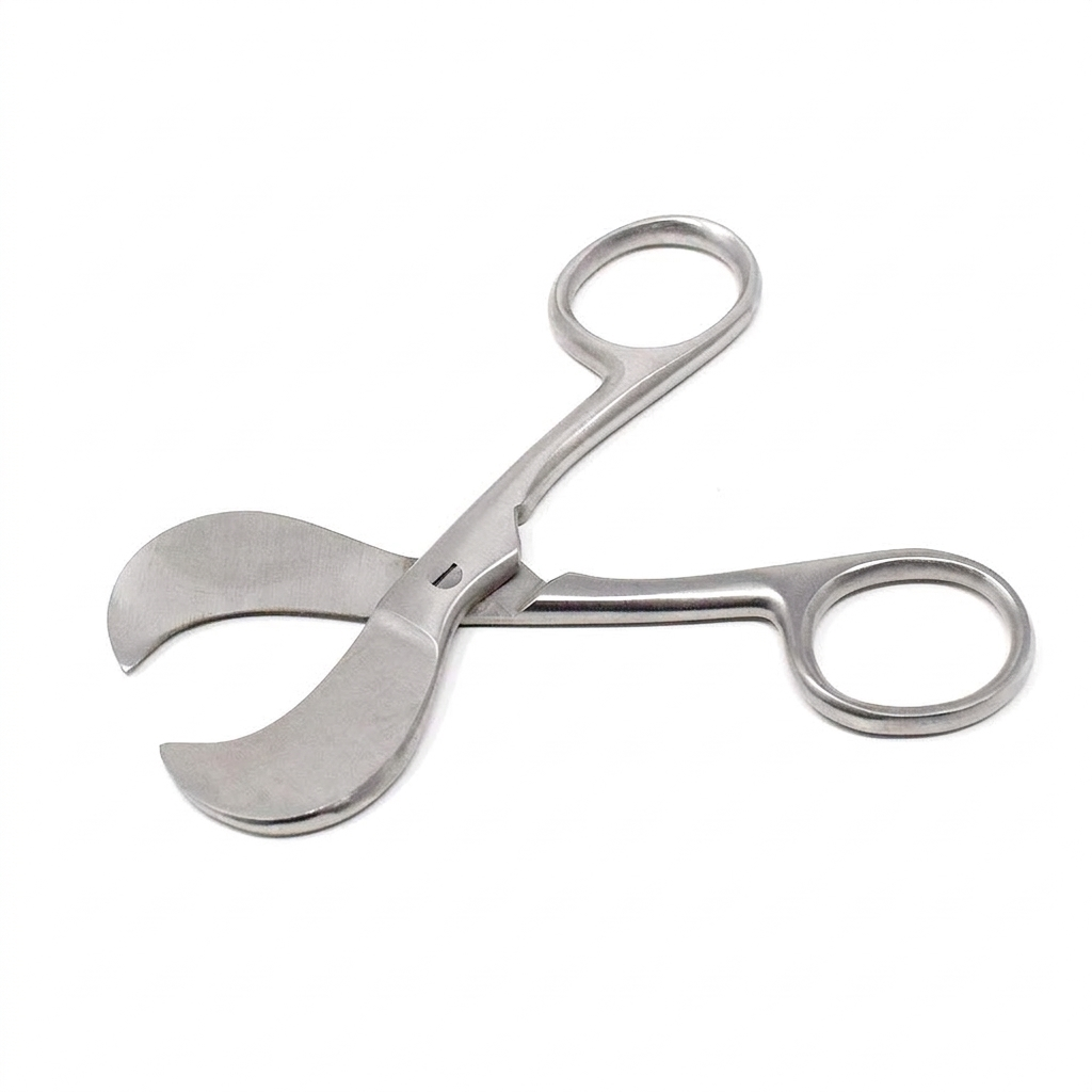 TISCO LIFECARE Umbilical Cord Scissors Busch 16 cm (6.25 Inch) Stainless Steel Medical Instrument