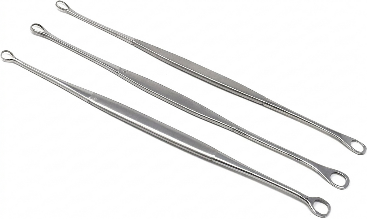 TISCO Lifecare Uterine Curette Double Ended Sharp/Blunt – Size 3 | Premium Stainless Steel Gynecology Surgical Instrument