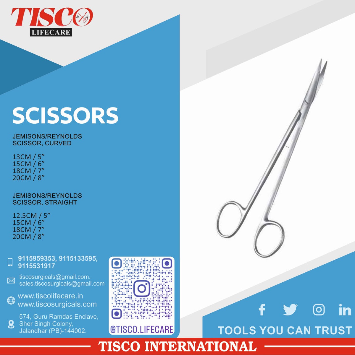 TISCO Lifecare Jemisons\Reynolds Scissor