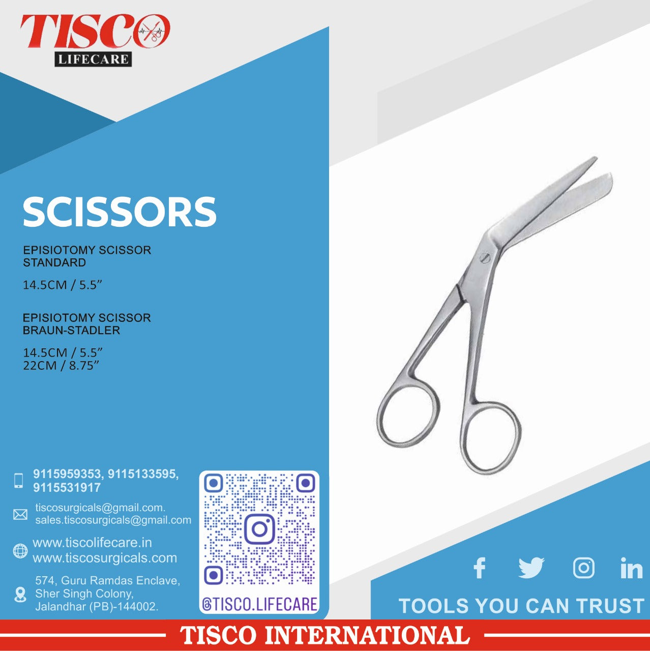TISCO Lifecare Episiotomy Scissor