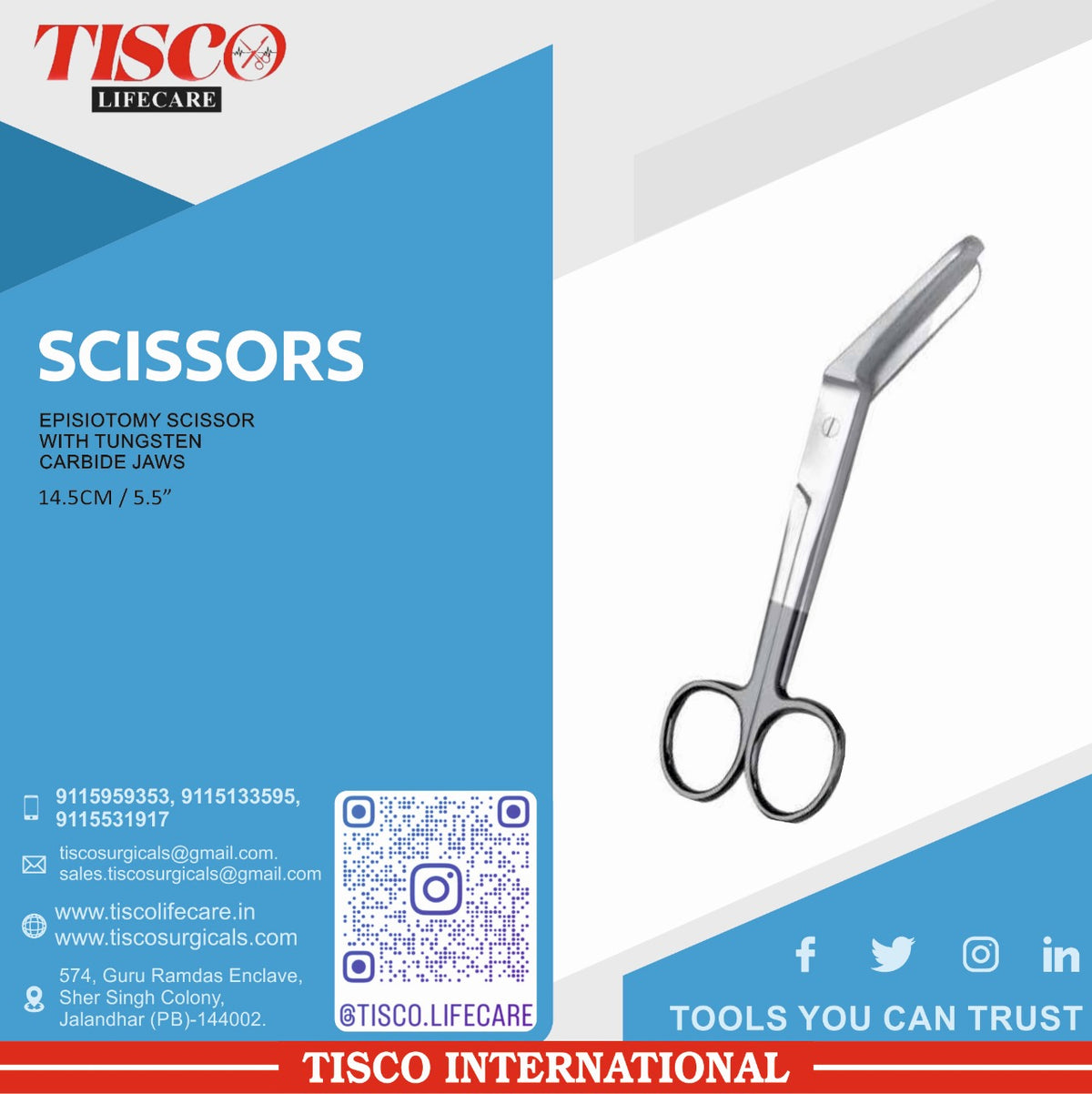 TISCO Lifecare Episiotomy Scissor
